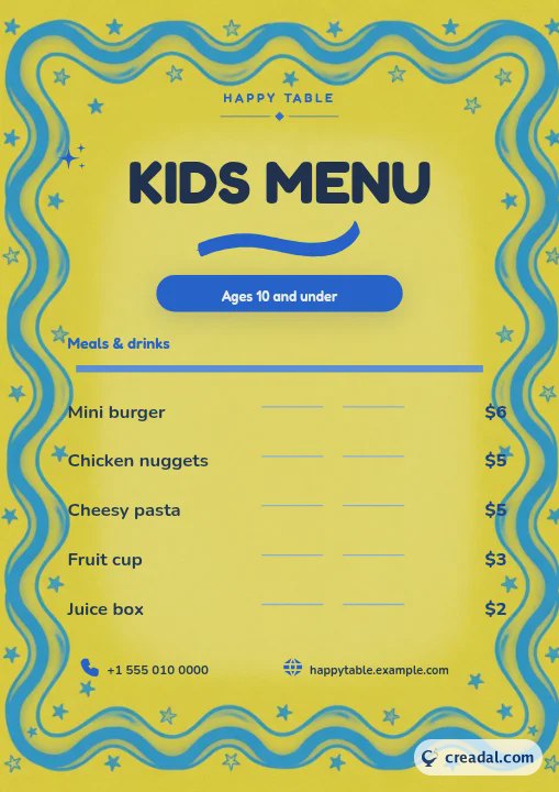 Kindermenü