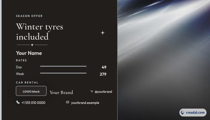 Winter Tyres Rental Card