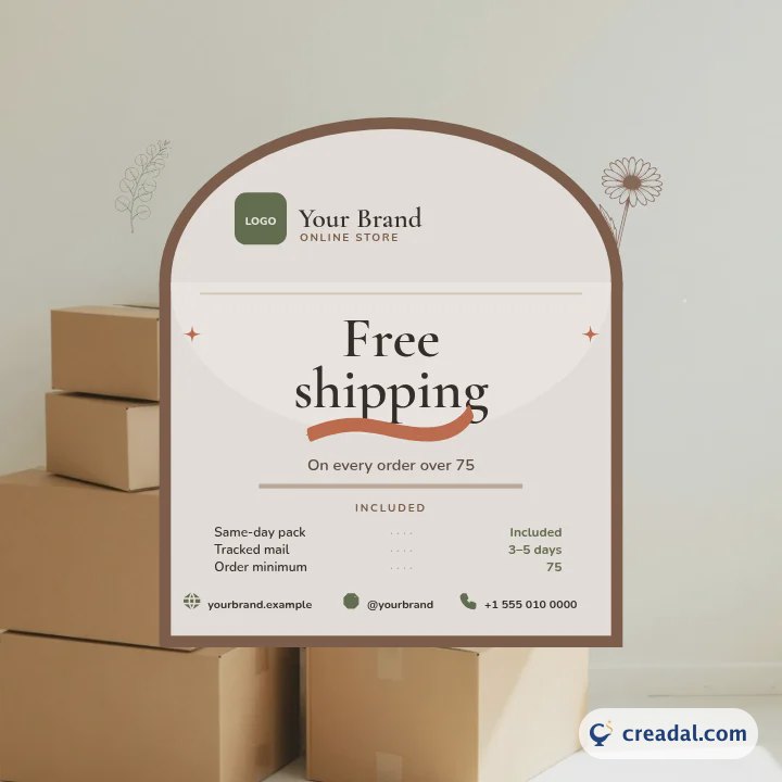 Boho Free Shipping Post
