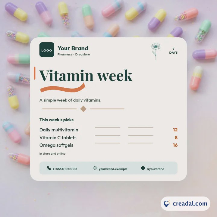 Vitamin Week Pharmacy Card