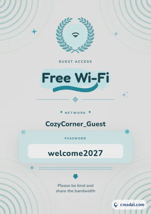 Gäste-WLAN-Schild
