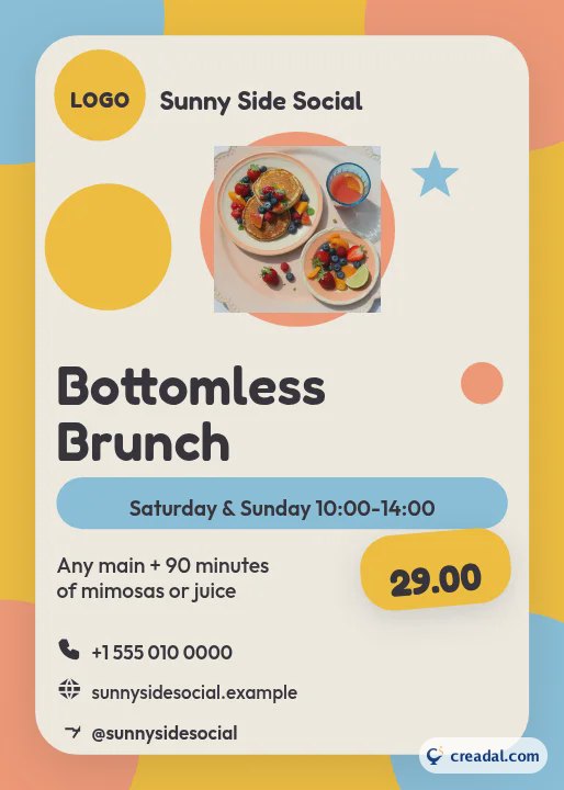 Set brunch o dia todo: display de mesa