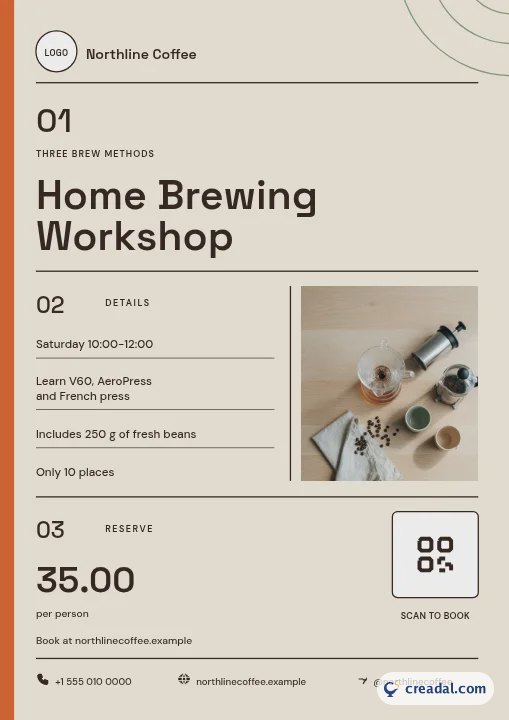 Specialty Coffee Set: Promo Flyer