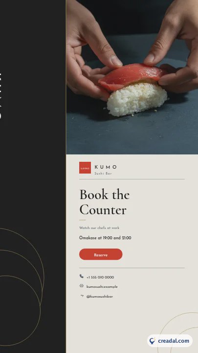 Conjunto Sushi Bar: Story do Instagram