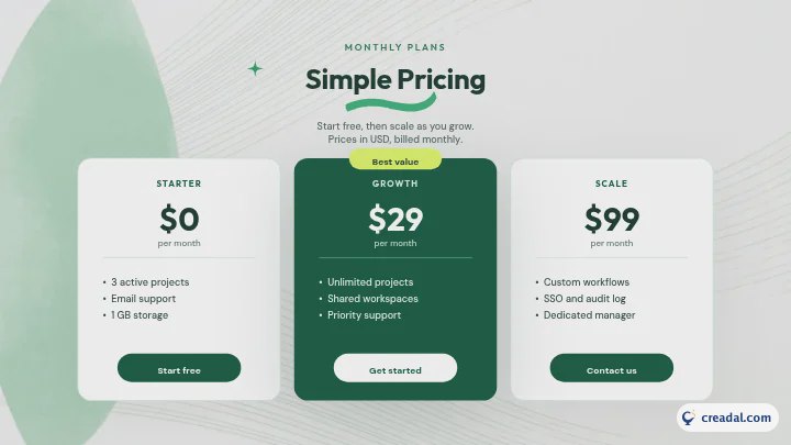 Simple Pricing