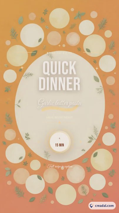 Quick Dinner Video Cover