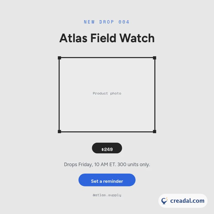 Product drop