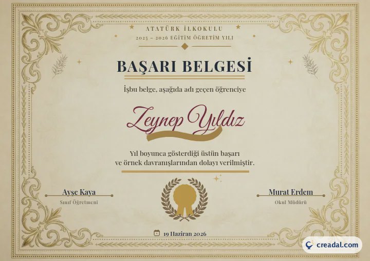 Certificado de mérito