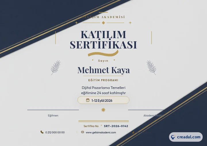Course Participation Certificate