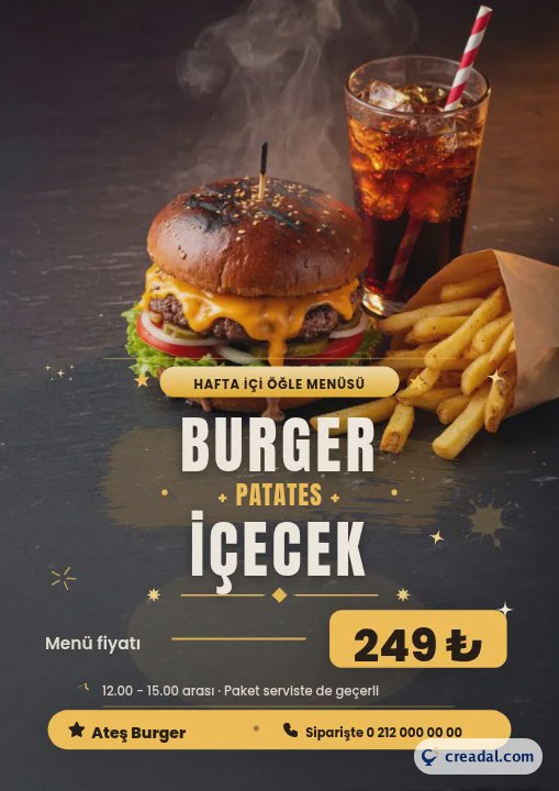 バーガーランチポスター