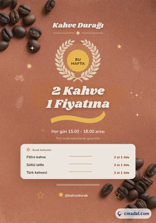 Carte promo café