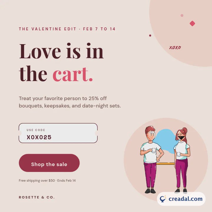 Valentinstag-Sale