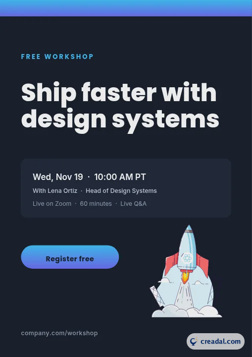 Flyer de webinaire